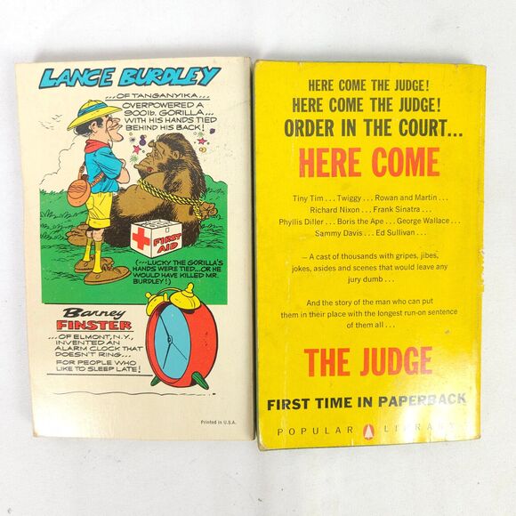 Vintage Comedy Book Lot - Believe It Or Not By Ripoff - Here Come The Judge - Picture 2 of 10